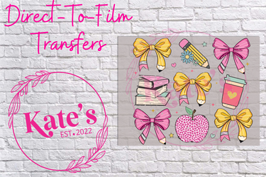 Teacher Coquette Collage Direct-To-Film Transfer
